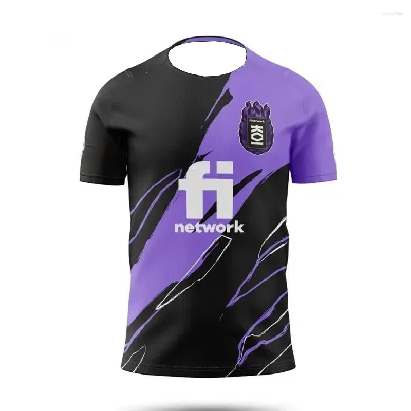 

2025 Summer Hot Special Edition 3D Printed Short Sleeve T-shirt KOI E-sports Loose Comfortable Breathable Sweat Absorption