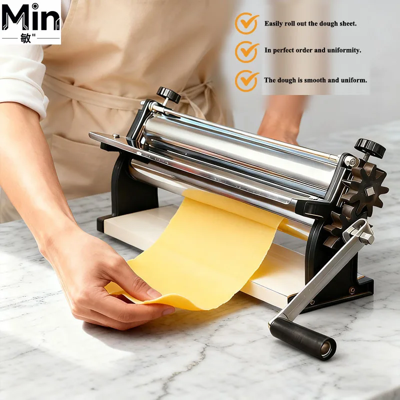 Automatic Pizza Dough Flattening Machine Commercial and Home Use Pancake Pressing Machine Pastry Dough Rolling Pizza Presser