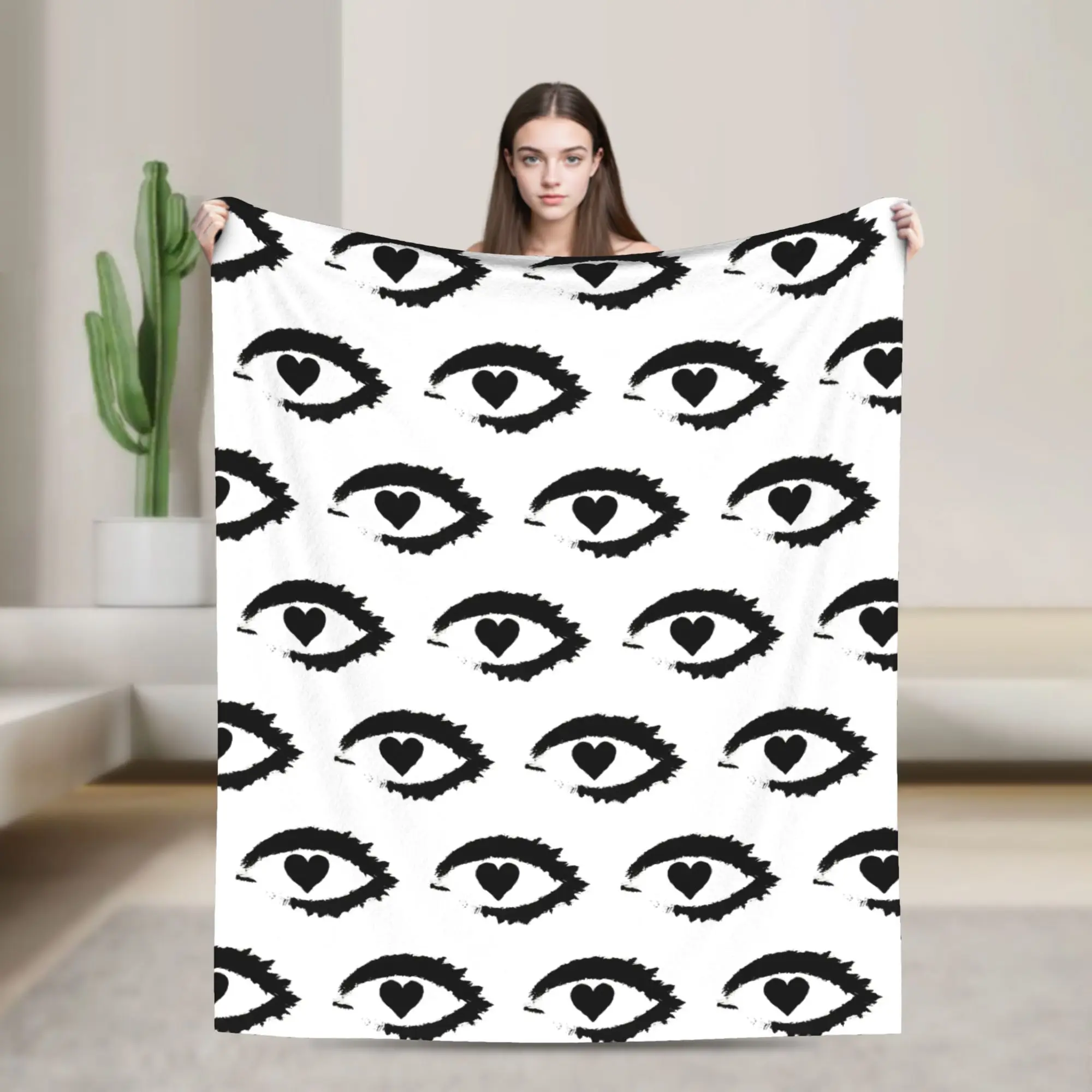 Obsession Movie Flannel Blankets Nikki Eye Novelty Throw Blankets for Home 150*125cm Bedspreads