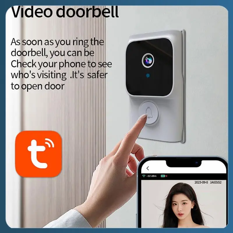 

Y22A-Tuya APP Бесплатное облачное хранилище Wi-Fi Дверной звонок Низкое потребление Визуальный дверной глазок Видео Глаз Ночной PIR Безопасность Дверной просмотр