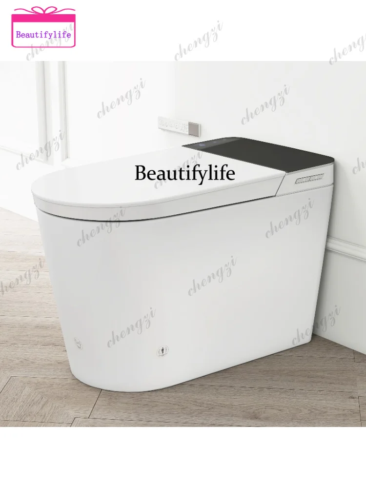 A17  Tankless Smart Toilet with Bidet Built In, Auto Open & Close, Wider Bidet with Heated Seat, Warm Water and Dry, Foot Sensor