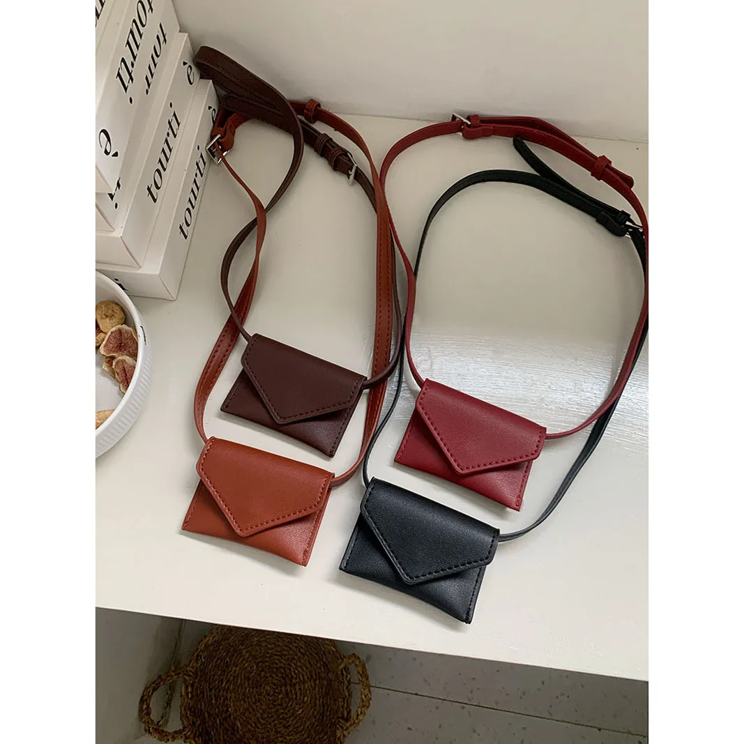 

Elegant Leather Waist Belt Bag For Women Crossbody Waist Purse Fanny Pack Evening Clutch Mini Handbag Detachable Soft Leather