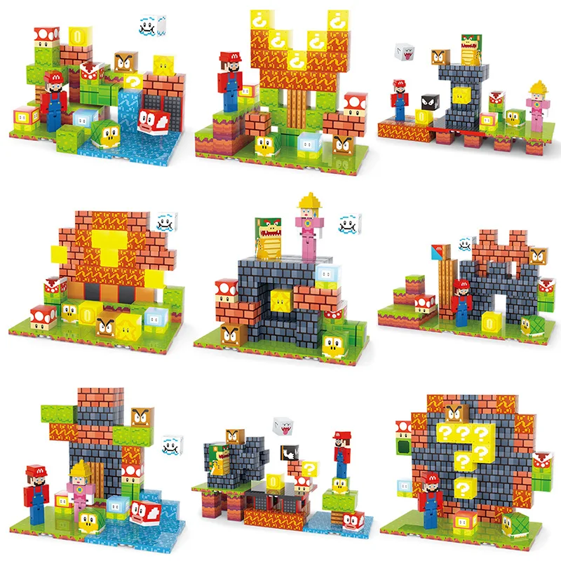 Children Building Toys 111pcs Magnetic Blocks Set Build Mine Magnet World Model for Boy Girls STEM Montessori Sensory Cubes Gift