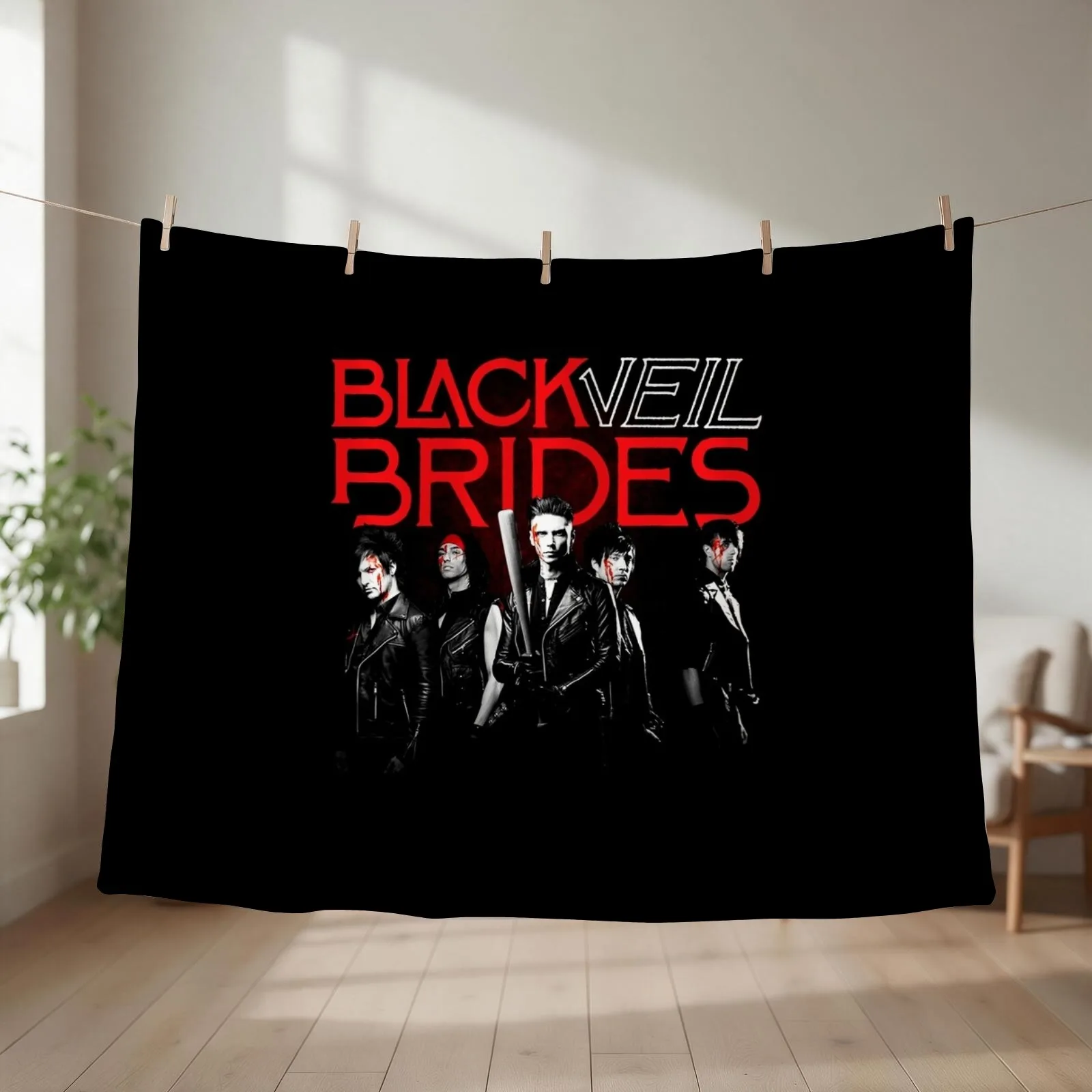 bvb black veil brides Throw Blanket Vintage christmas gifts Blankets Sofas Of Decoration Weighted Blankets