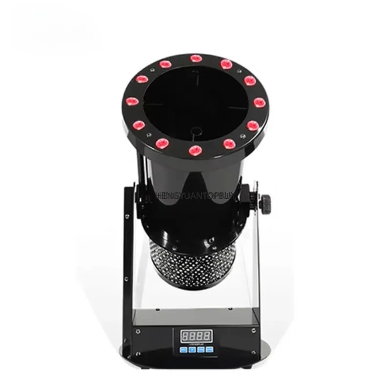 Electric RGB LED Confetti Cannon Blower Machine DMX Stage Effect Light for Weddings and Nightclubs Party Supplies