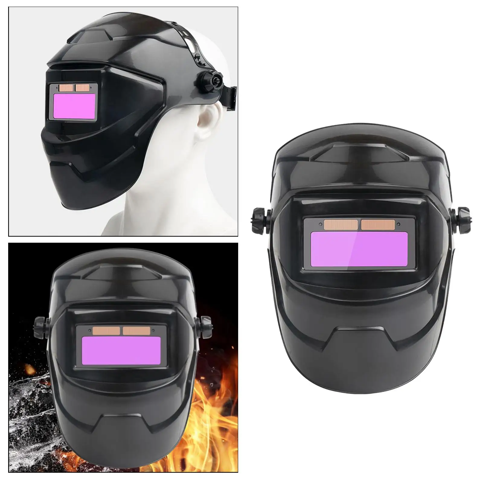 Solar Powered Large Viewing Screen Welding Helmet,Face Protection,Welder