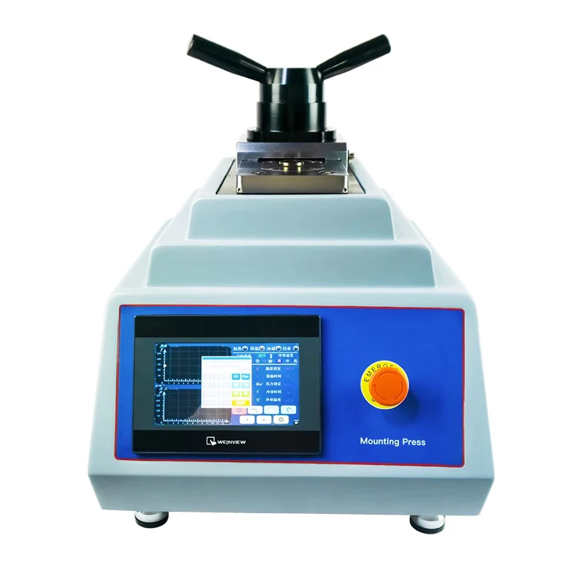 MP-210 Máquina automática de montaje en caliente, máquina de montaje, detector metalográfico de pantalla táctil, equipo de material analítico