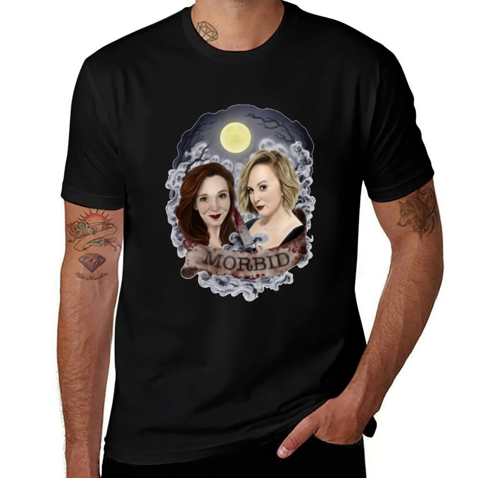 MORBID PODCAST T-Shirt Streetwear Print Tee Shirt T-Shirt