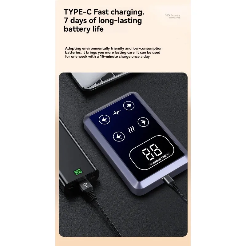 وسادات الركبة للتدفئة الكهربائية للساق الباردة، لتخفيف آلام المفاصل، وظيفة التدليك ذاتية التسخين تتضمن الدفء