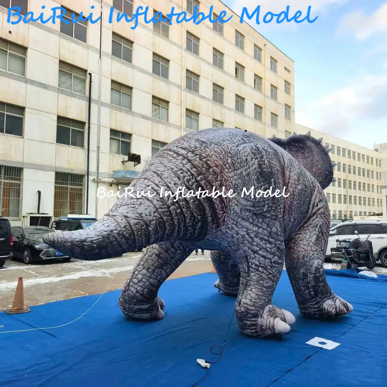 Giant Inflatable Dinosaur Air Blow Lifelike Dino Animal Balloon Mascot with Blower Outdoor Musement Park Decor Event Advert