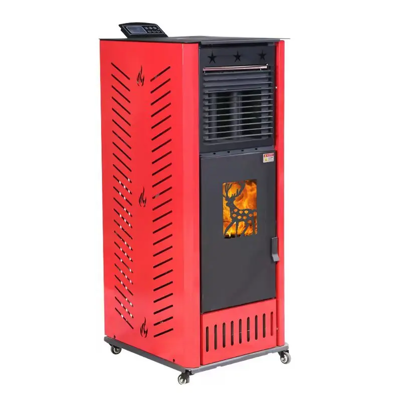 Modern Small Pellet Stove Automatic Wood Pellet Burner Energy-Saving and Environmentally Friendly Heat Pump