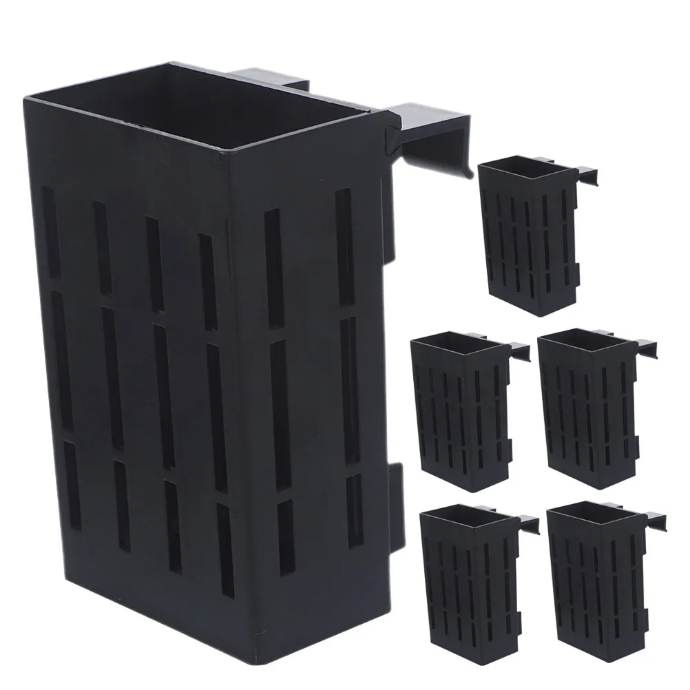 6pcs Water Grass Plant Holder Plastic Aquarium Hanging Pot For Aquatic Plants Healthy Growth Durable Fish Tank Supplies