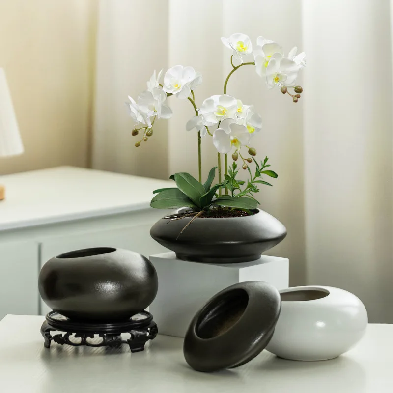 X20 Pebble Flowerpot Geometry Flower Vase Planting Basin Plant Pot Flower Pot Balcony Decorations
