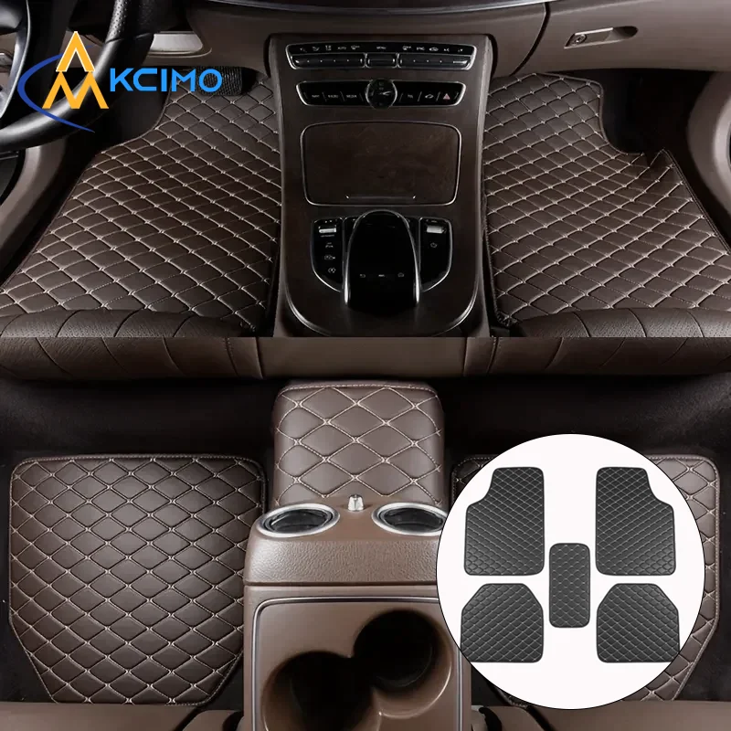Car Floor Mats Universal Waterproof Leather - 5Pcs Universal PU Leather Car Floor