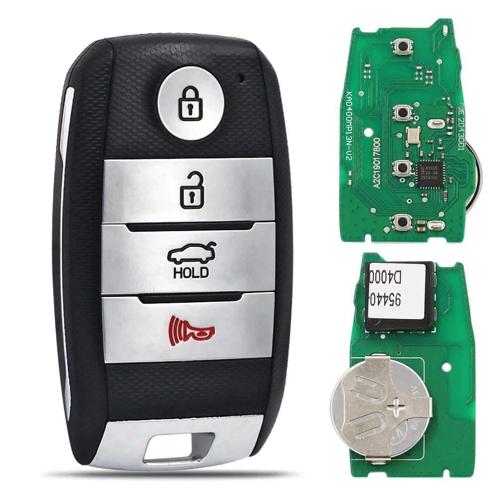 

4 Button Smart Remote Car Key Auto With 433MHz 47 Chip FCC ID:95440-D4000/95440-D5000 SY5XMFNA433 For KIA Optima 2016-2020 2pcs