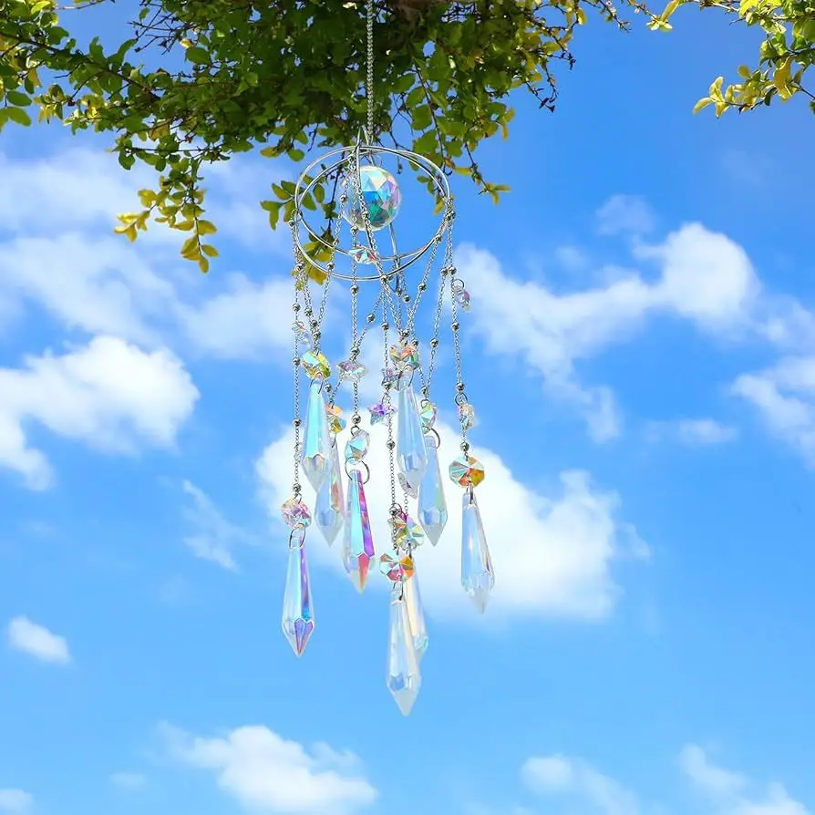 Design Window Decoration Hanging Planet Acrylic Snowflake Sun Catcher Crystal Wind Chime