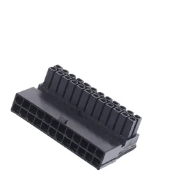 Adaptador de enchufe de alimentación ATX de 24 pines a 90 grados, placa base para PC de escritorio, cables de fuente de alimentación, conectores modulares en caliente