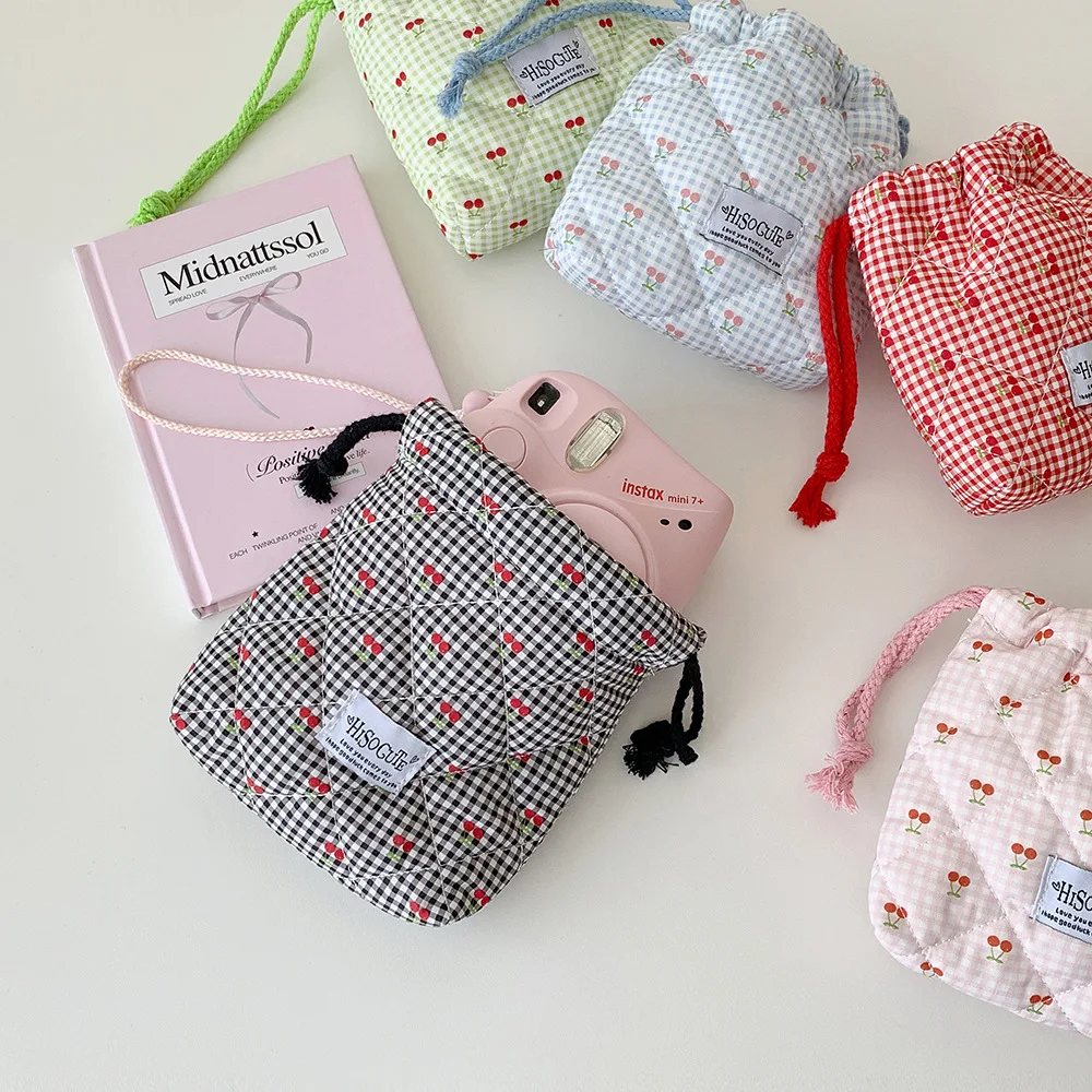 فتاة الكرتون الرباط حقيبة مستحضرات تجميل امرأة حقيبة مستحضرات التجميل الرباط أكياس طالب لطيف متنوعة المنظم السفر حقيبة أدوات الزينة #5