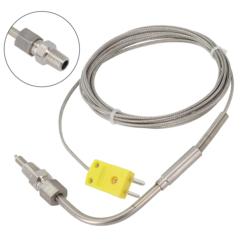 EGT Probe Sensor K Type Thermocouple 1250°C Adjustable Connector EGT High Temperature K Type Pressure Lock Probe