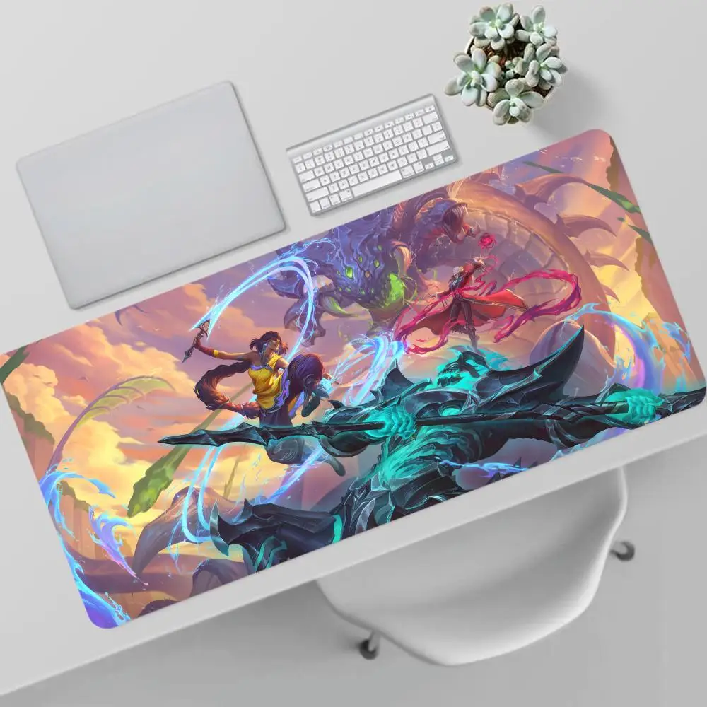 L-League of L-Legend Mouse 800x400mm Pad Gaming Gamer Rubber Mousepad Large 600x300mm Office Mousepad Desk Cushion for Notebook 