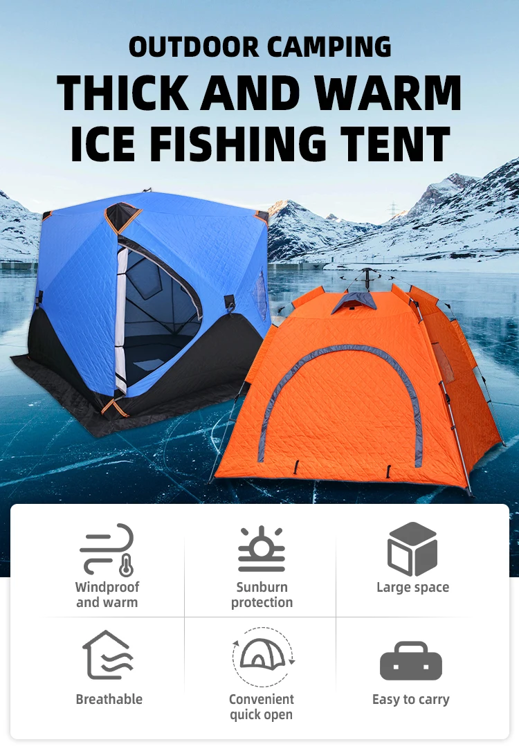 Fire Rabbit Portable Winter Cold Weather Tent Ice Winter Outdoor Fishing Camping Tent Carp Fishing Tent