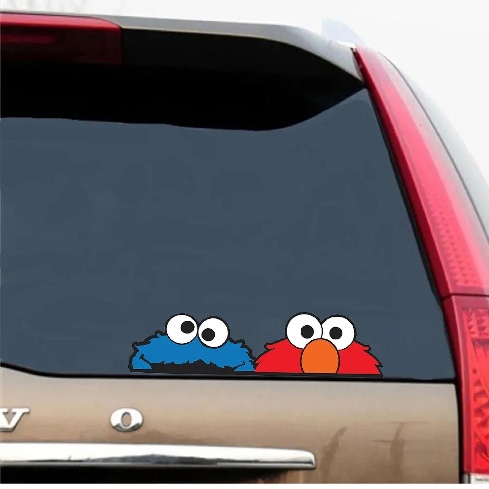 

New Design Love Eating Cookie Peek Monster Car Sticker Cartoon Vinyl Decal Anime Car Styling Waterproof Decoration