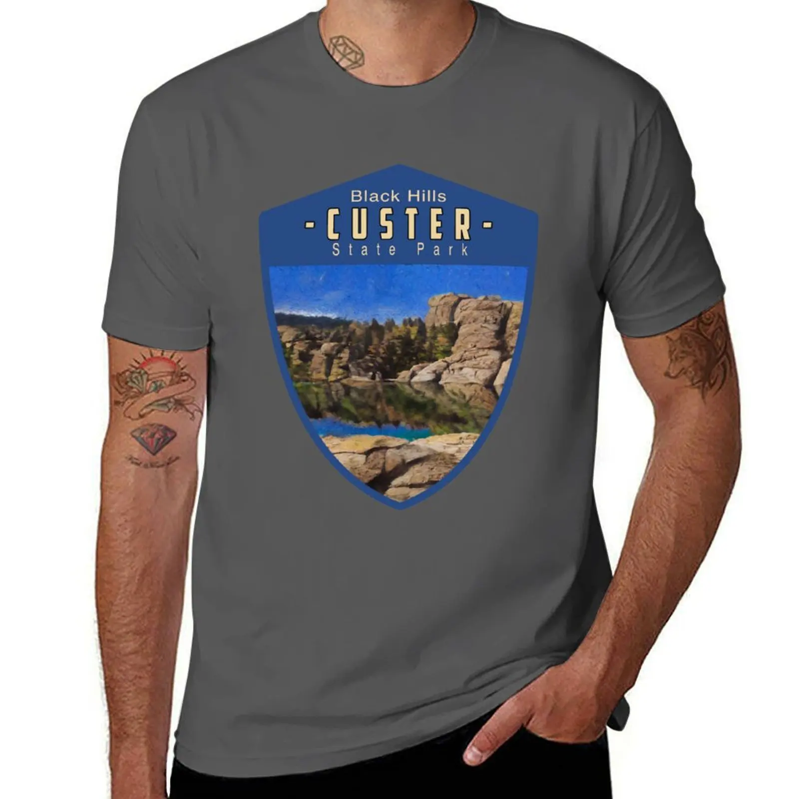 

Hiking Trails Custer State Park Black Hills South Dakota T-Shirt custom t shirt Clothing t shirts for men pack