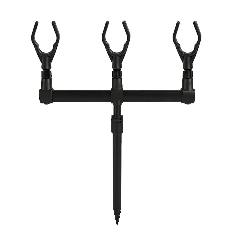 JSFUN Karpfenangel-Mehrstangenständer 23-75cm Verstellbarer Teleskop-Bodeneinsatz Stabiles Belastbares Angelzubehör – Detail 6