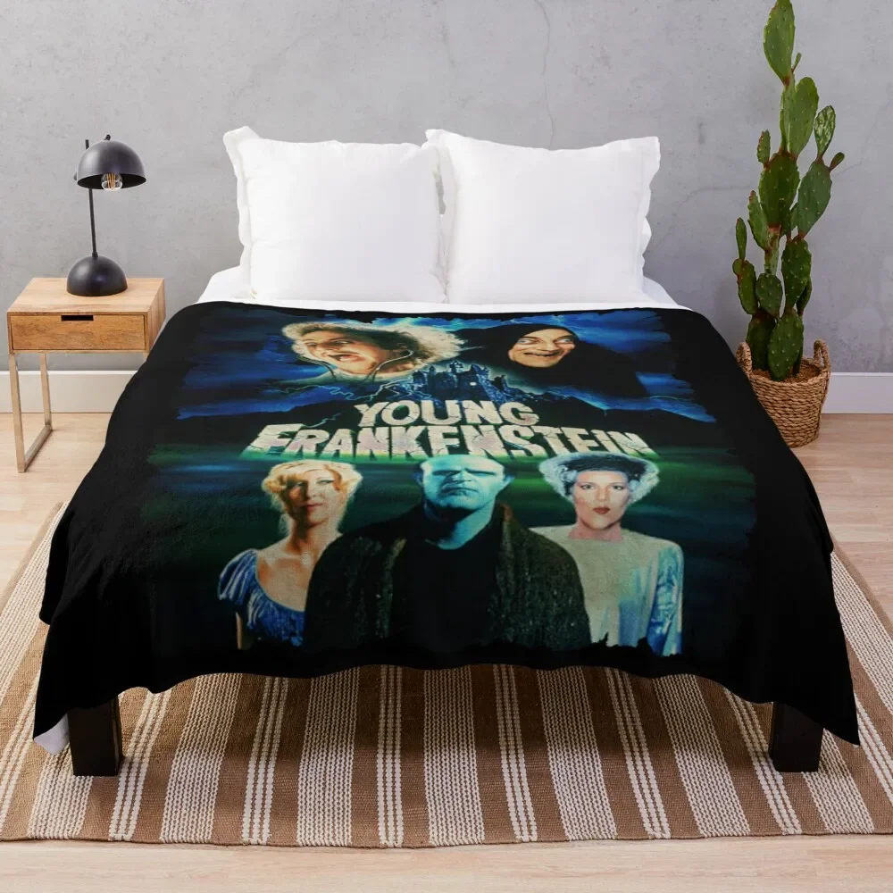 Young Frankenstein Vintage TShirt Throw Blanket All Weather Soft Throw Blanket for Sofa
