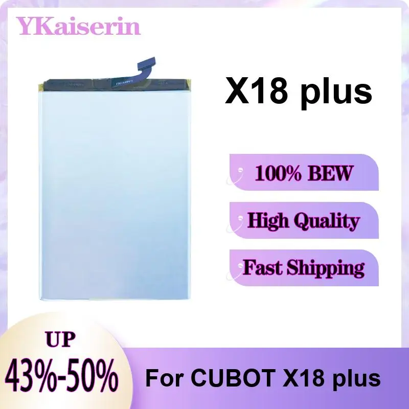 

Аккумулятор для мобильного телефона 4000 мАч, высокопроизводительный, для Cubot X18 Plus