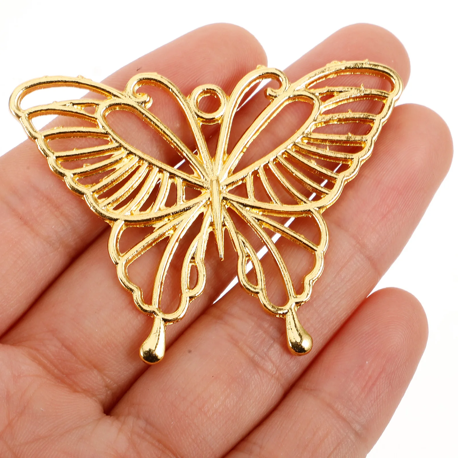 20 قطعة المعلقات إطار معدني فارغ فراشة شكل Diy بها بنفسك مستلزمات صناعة المجوهرات ل الراتنج سحر سلاسل المفاتيح قلادة المشاريع الحرفية