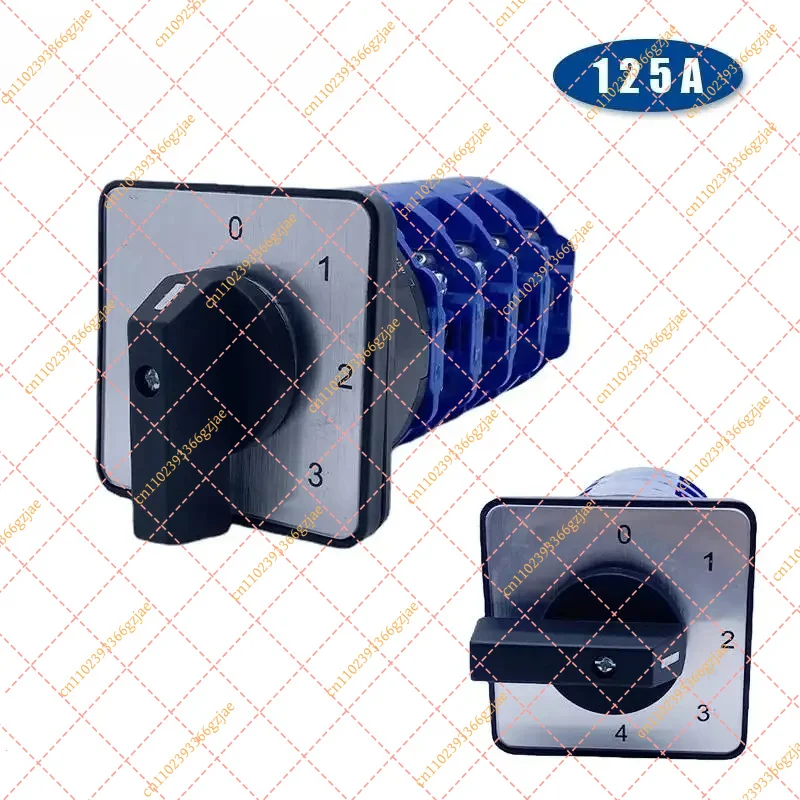 LW26-125/4 Rotary Changeover Cam Switch 4 Pole 125A 690V Selector Silver Contact, Replacement Part