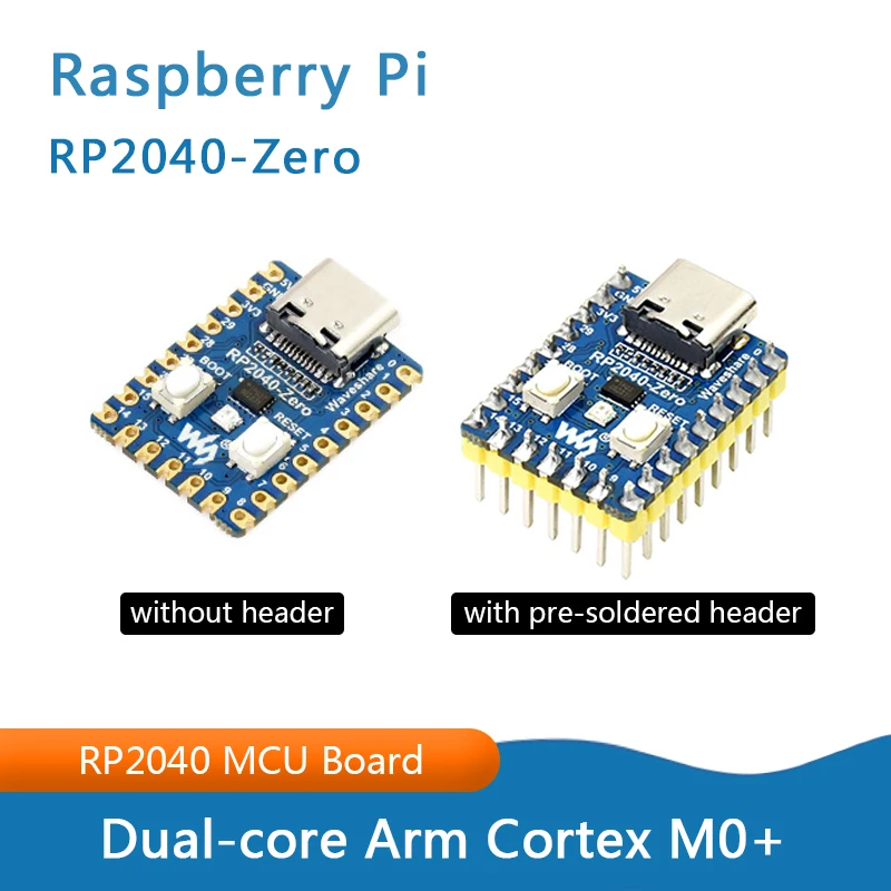 

5pcs RP2040-Zero RP2040 for Raspberry Pi Microcontroller PICO Development Board Module Dual-core Cortex M0+ Processor 2MB Flash