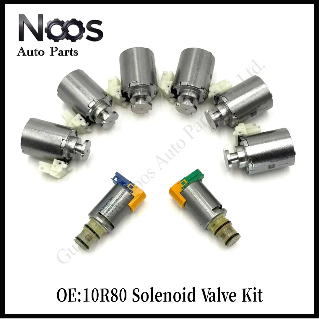 Kit de soupapes solénoïdes de transmission automatique 10R80 (ensemble de 8 pièces) neuf pour Ford F-150, Road Shaker, Conqueror, Lincoln, Astrona