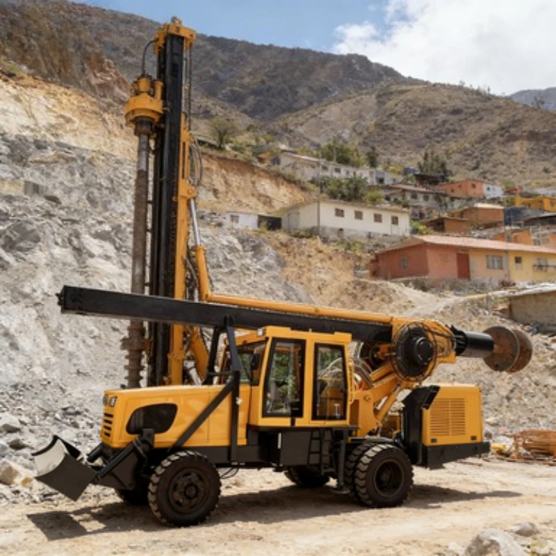 Crawler Type Rotary Drilling Rig 60 Model 10m Depth, Best Value for Small Builder