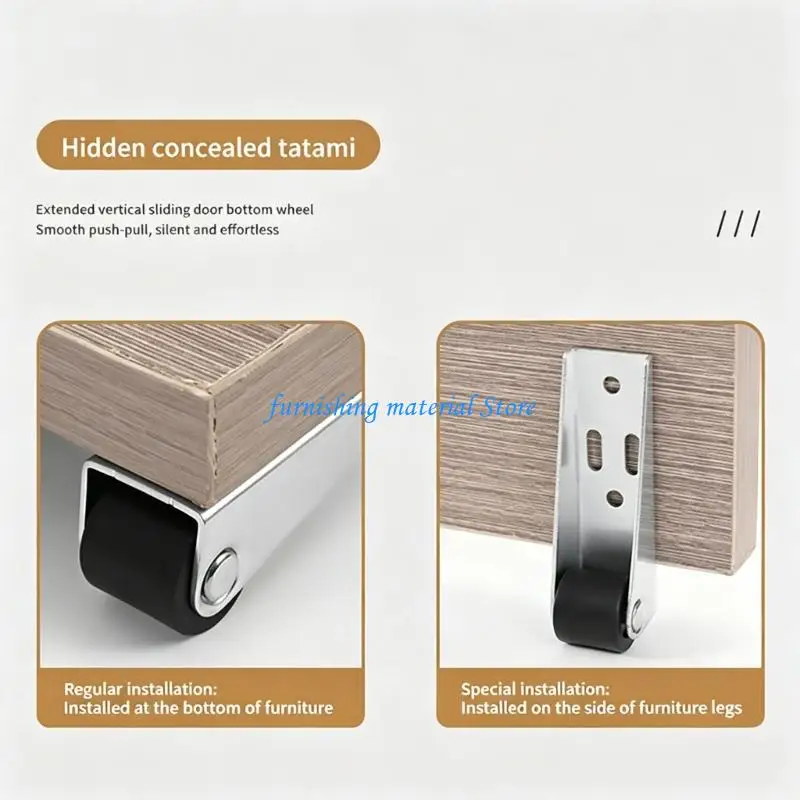 Y5GD 5Pcs Heavy Type Swivels Casters Wheel Load Bearing Furniture Universals Wheel For Furniture And Cabinet Door