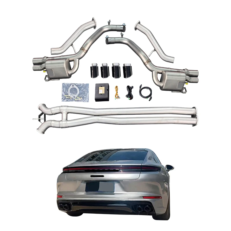 

New Condition Mid Tail Sports Exhaust Pipe Tailpipe Car Modification Upgrade for 2024-2025 for Panamera 976 PAG Model
