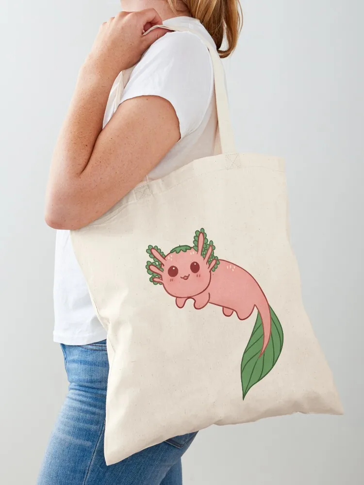 الفراولة axolotl حمل حقيبة صديقة للبيئة حقائب اليد حمل حقيبة المرأة شخصية حمل حقيبة