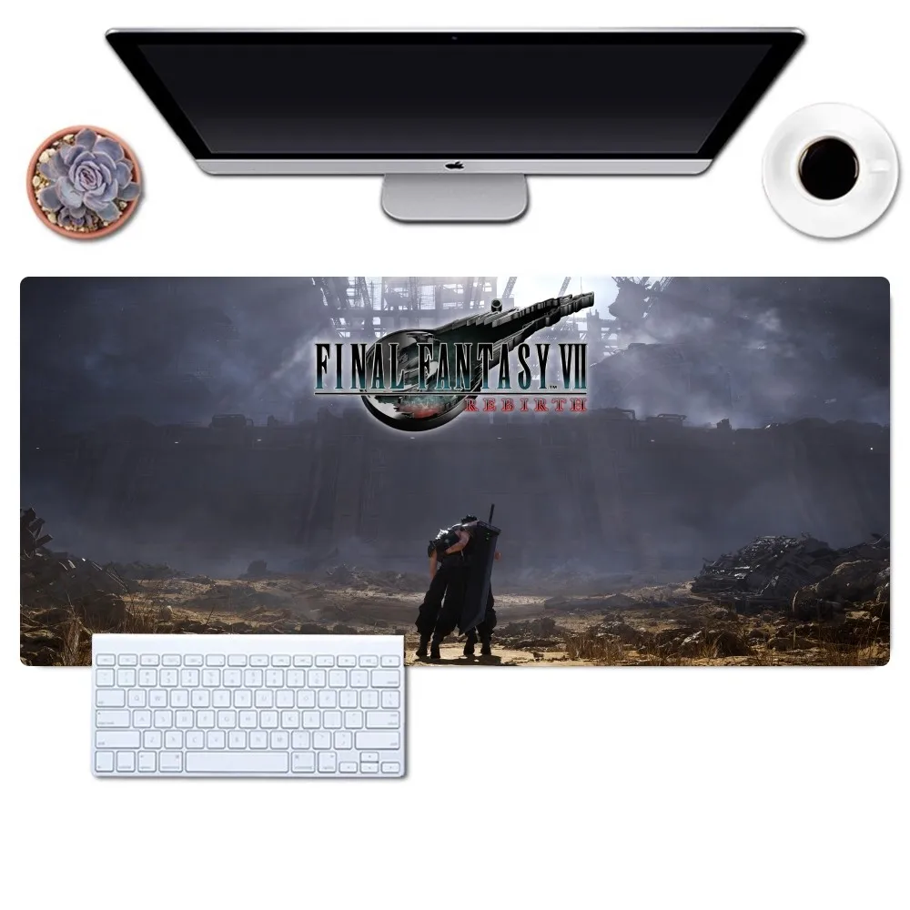 Imagem -06 - Final Fantasy-grande Gaming Mousepad Lockedge Mouse Pad Almofadas de Mesa de Escritório Antiderrapante Grande para Computador