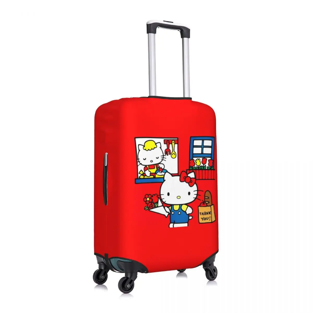 Hello Kitty Suitcase Cover Cute Animal Print Business Holiday Strectch Luggage Accesories Protection