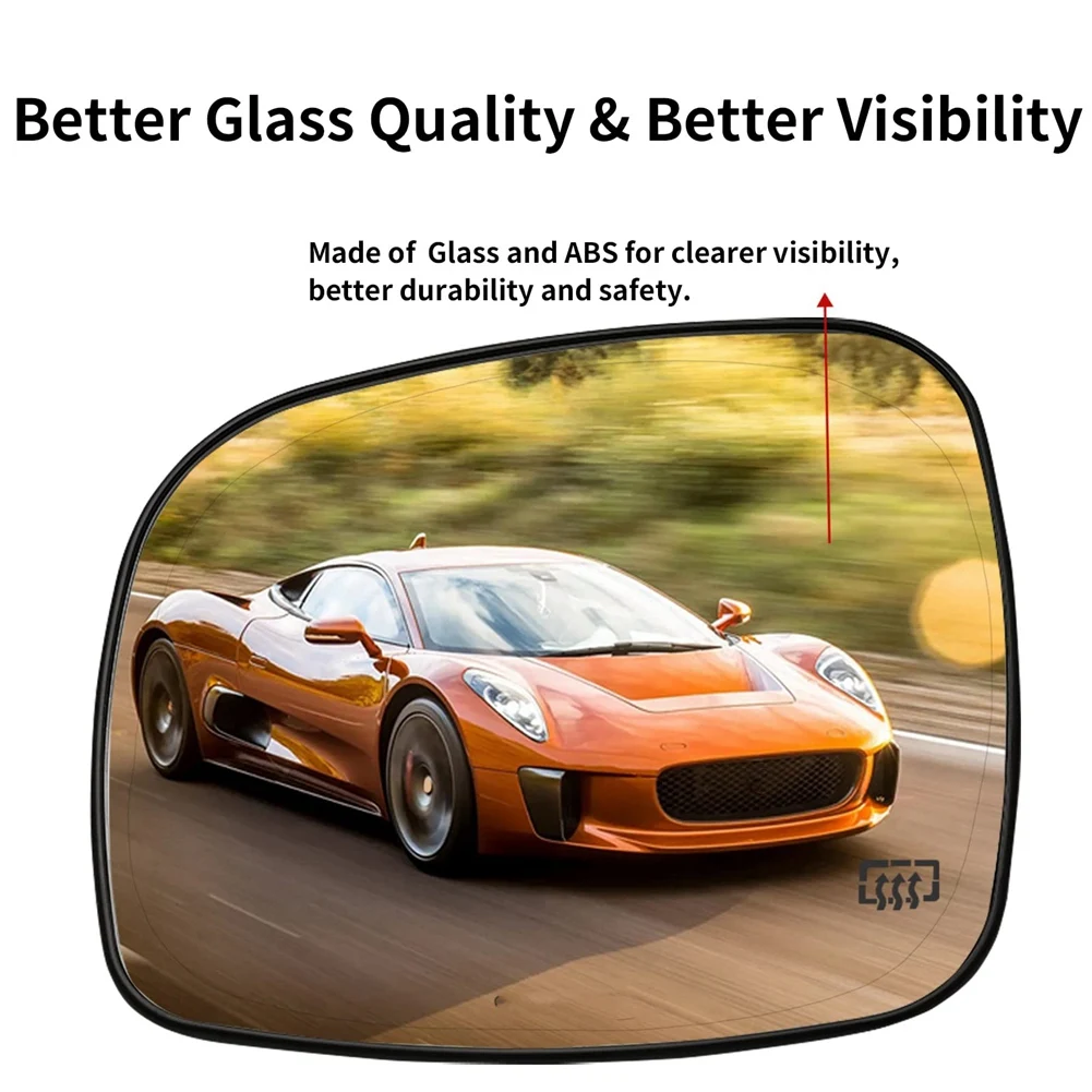 

Heated Mirror Glass For Chrysler Town Country 2008-2016 Dodge Grand Caravan 2008-2020-ABQF