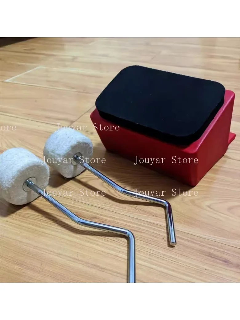 Portable Double marteau coup de pied grosse caisse pratique Pad formateur silencieux tambour muet