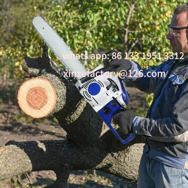 

Customizable Gas Powered Chainsaw 2-Cycle Handheld Gas Chain Gas Chainsaw High-Power Logging Saw for Wood Cutting
