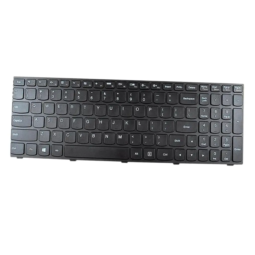 Keyboard Red Backlit US English Black Plastic Illuminated Replacement for IBM Lenovo Ideapad G50 Series Laptop