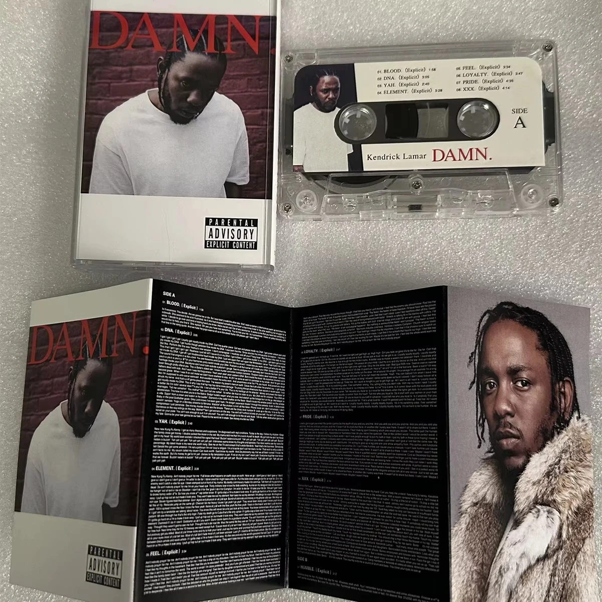 Rap Kendrick Lamar K-Dot Music Tape DAMN Album ELEMENT Cassettes Cosplay Walkman Recorder Car Soundtracks Box Party Music Gifts