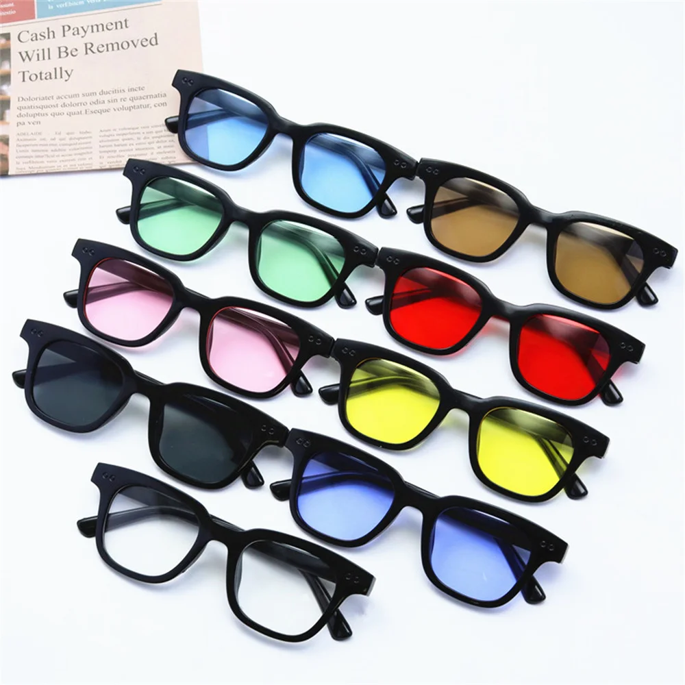 2024 New Vintage Square Sunglasses Men Women Oversized Sun Glasses Retro Black Luxury Shades Uv400 For Travel Driving