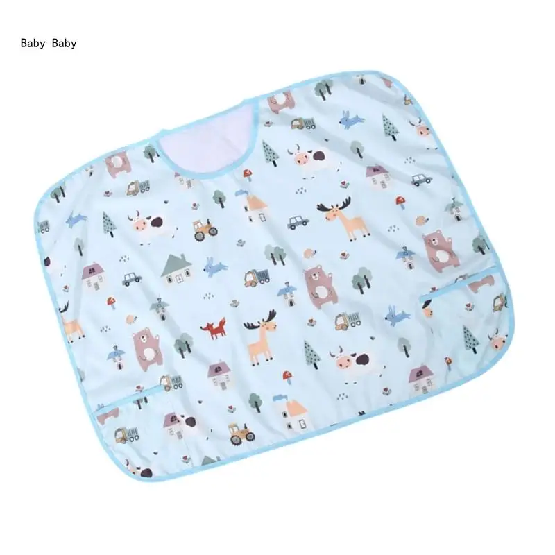 Cotton Baby Feeding Blanket with Cartoon Pattern Soft Privacy Nursing Cover Q81A