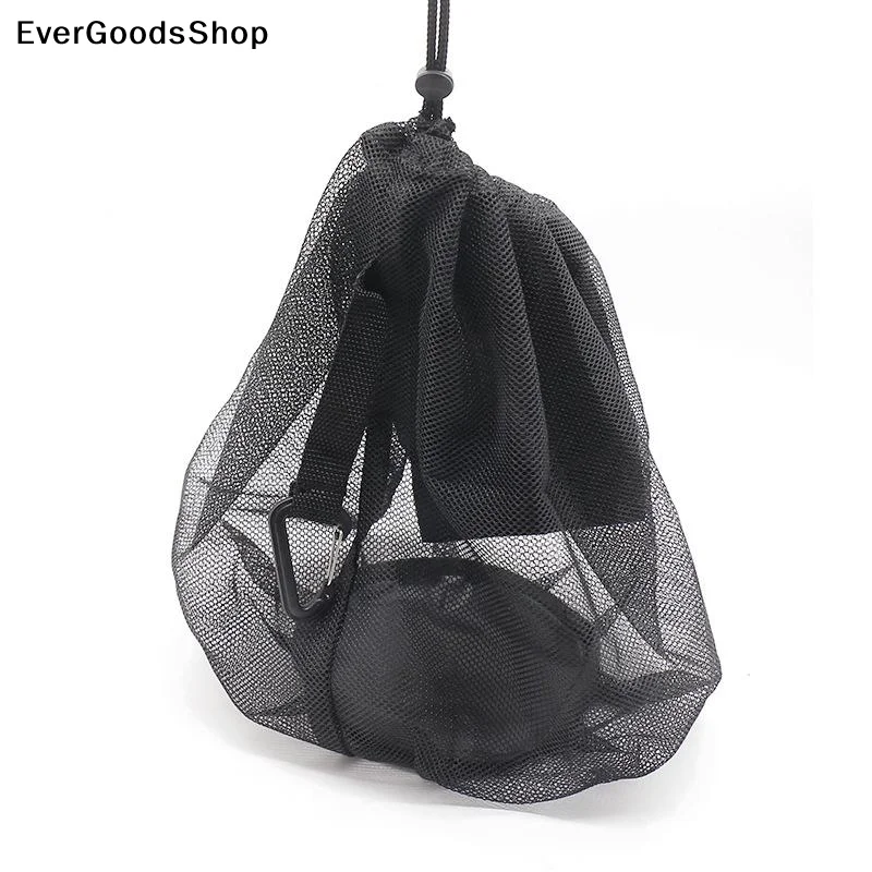 Sac de rangement portable en filet à cordon pour ballons de basketball, football, volley-ball, idéal pour l'école, les sports de plein air, les voyages et les jouets