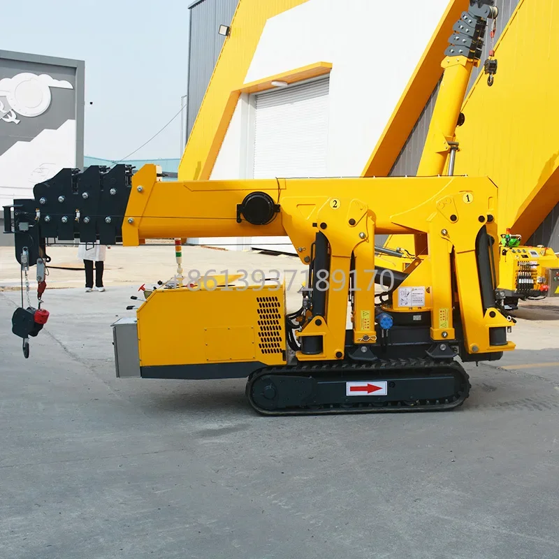 Electric Diesel Engine Dual Function Crawler Remote Control Spider Crane 3 Ton