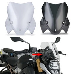 Motorcycle Windshield Deflector WindScreen For BMW S1000R S 1000 R S 1000R 2021 2022 Wind Shield Black Smoke Clear